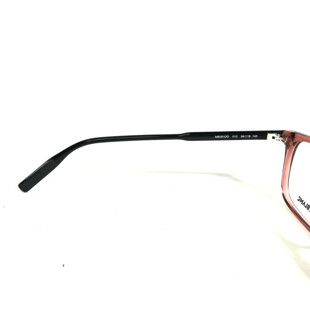 Montblanc Eyeglasses Frames MB0012O 012 Black Red Rectangular Full Rim 54-18-145